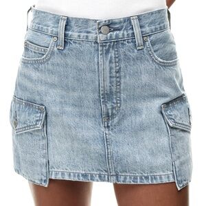 Aritzia Denim Forum The '90s Cargo Mini Denim Skirt